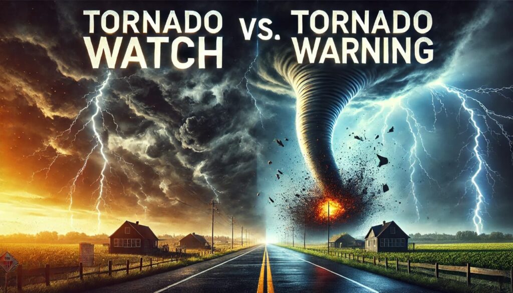 Tornado Watch vs Tornado Warning